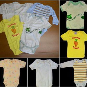 5 EcoBaby Organics Cotton 1-Piece T-Shirts 12-18 m